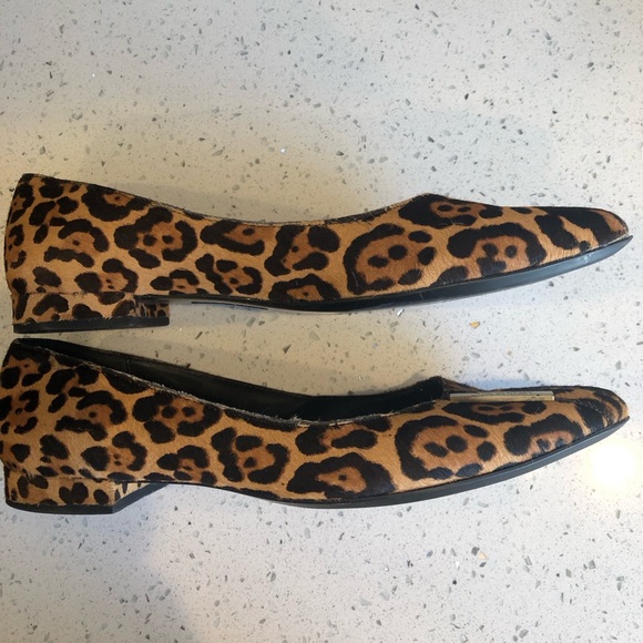 Calvin Klein Women's Leopard Print Flats - Picture 2 of 5